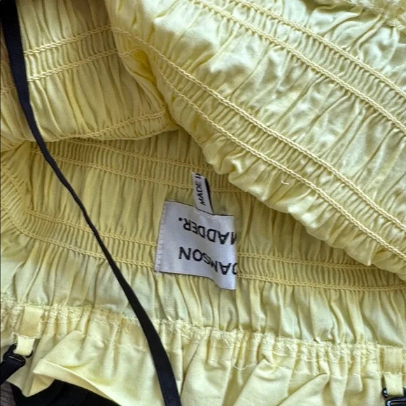 NWOT Damson Madder YELLOW BEA BOW RUCHED TOP Size 8/4US - Picture 6 of 9